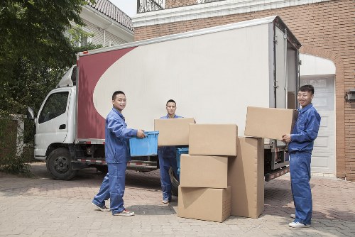 Students using secure storage in Norbiton for boxes and bags