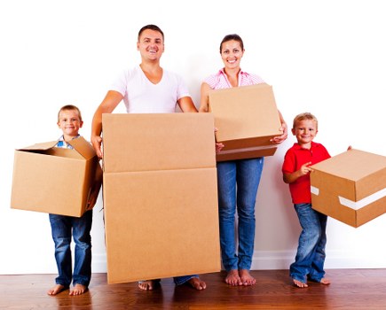 House removals team assisting a move in Norbiton