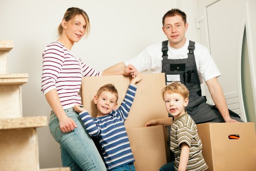 Packing boxes for a Norbiton apartment move