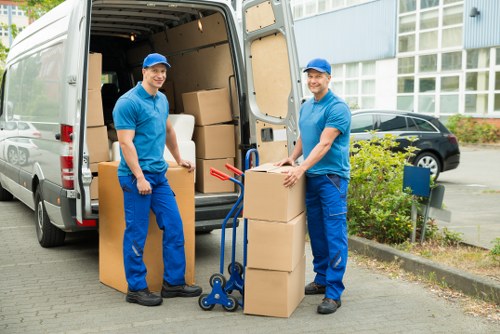 Professional movers handling furniture during a Norbiton relocation